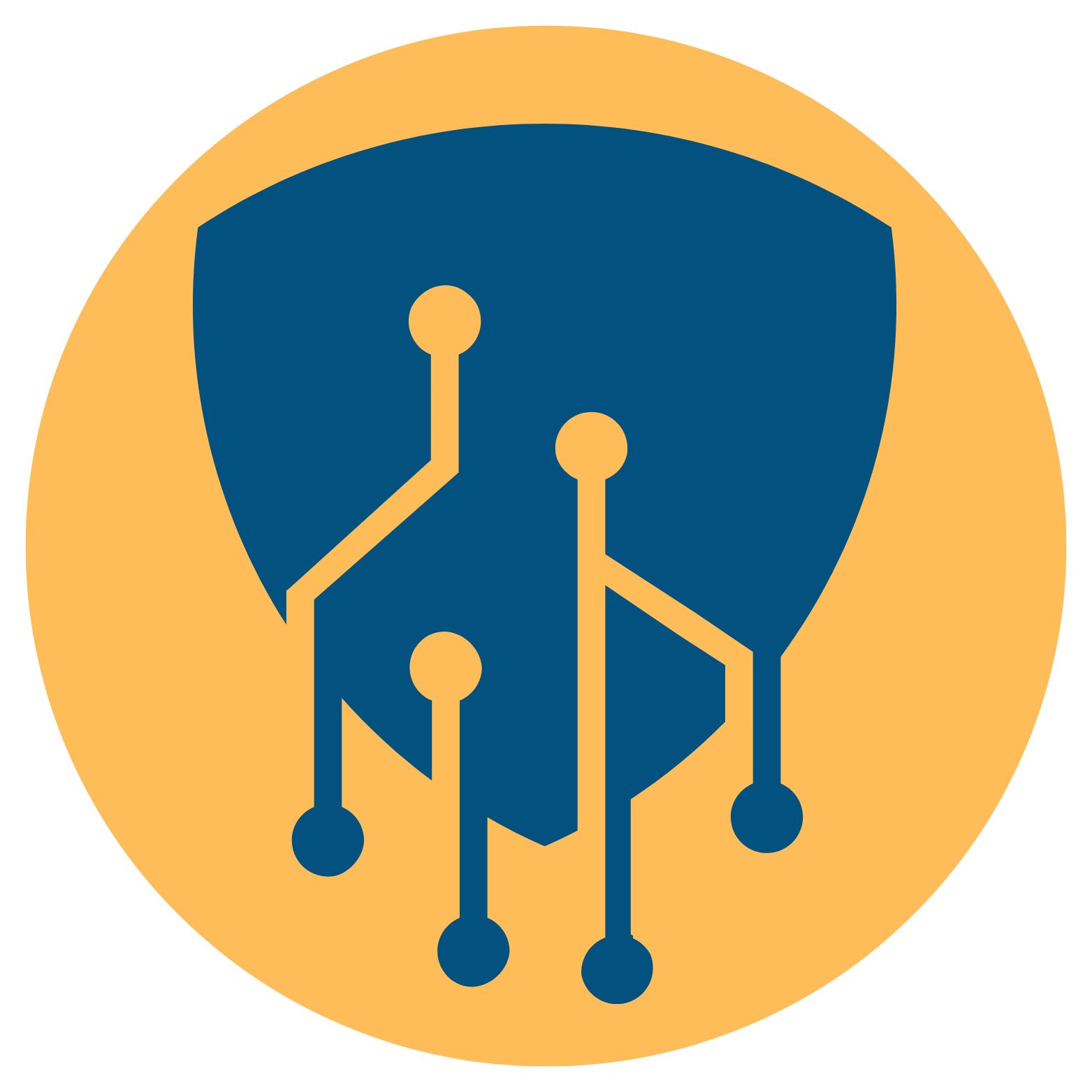 Blue Gray Modern Shield Tech Logo222